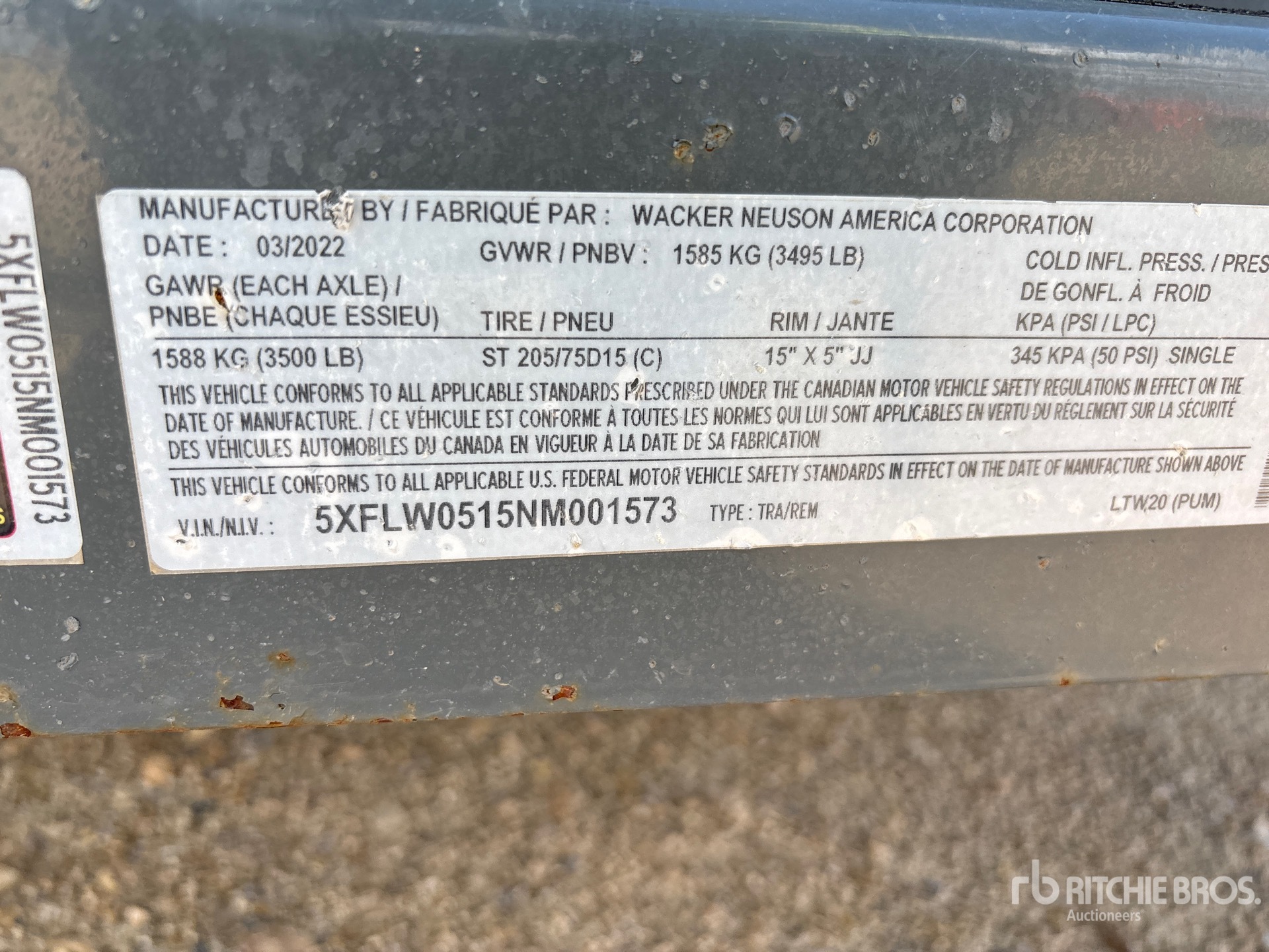General Appearance with Numéro de série/Numéro d'identification du véhicule automobile