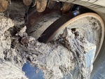Rubber Track Undercarriage with Front Idler Wear