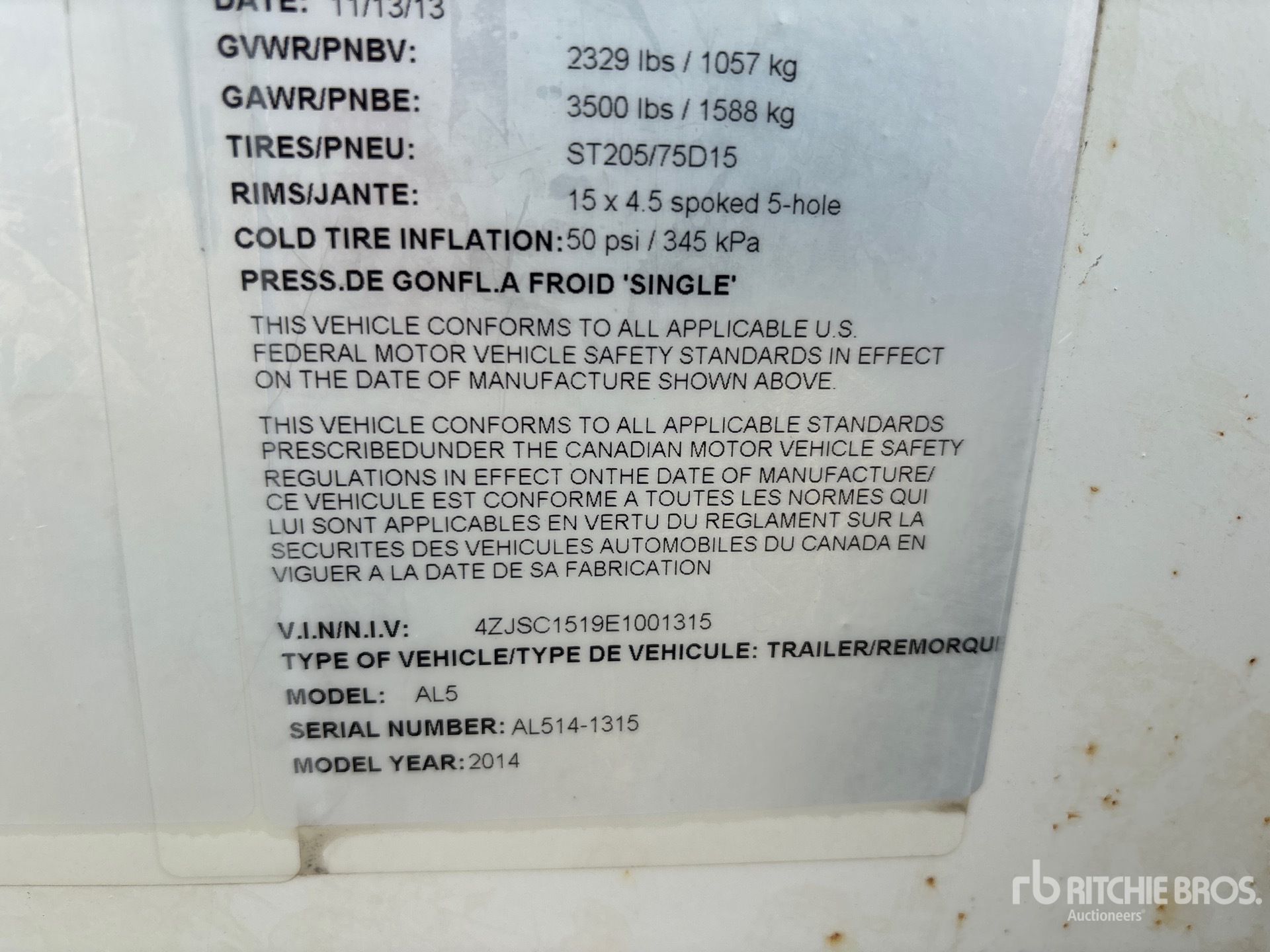 General Appearance with Seriennummer / FIN