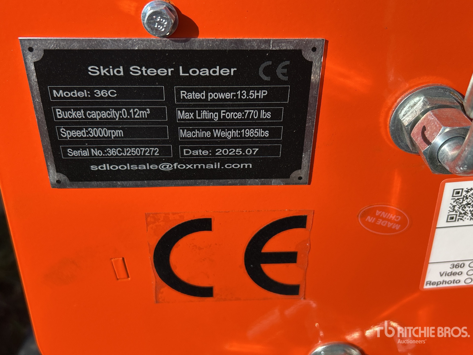 MINI CARGADOR SOBRE ORUGAS COMPACTO 2025 SDLOOL SL36C