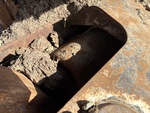 Undercarriage with Left Track Tensioner