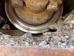 Undercarriage with Left Track Rollers