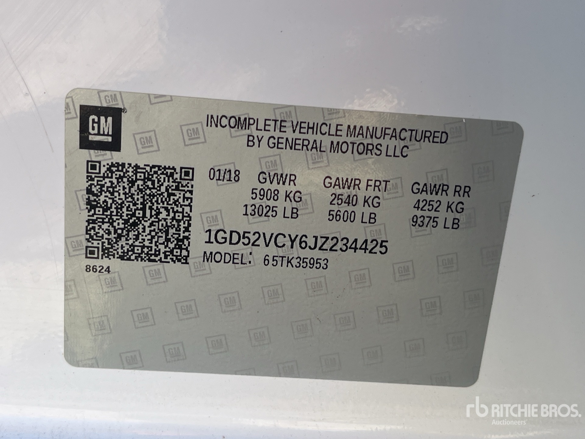 General Appearance with Numéro de série/Numéro d'identification du véhicule automobile