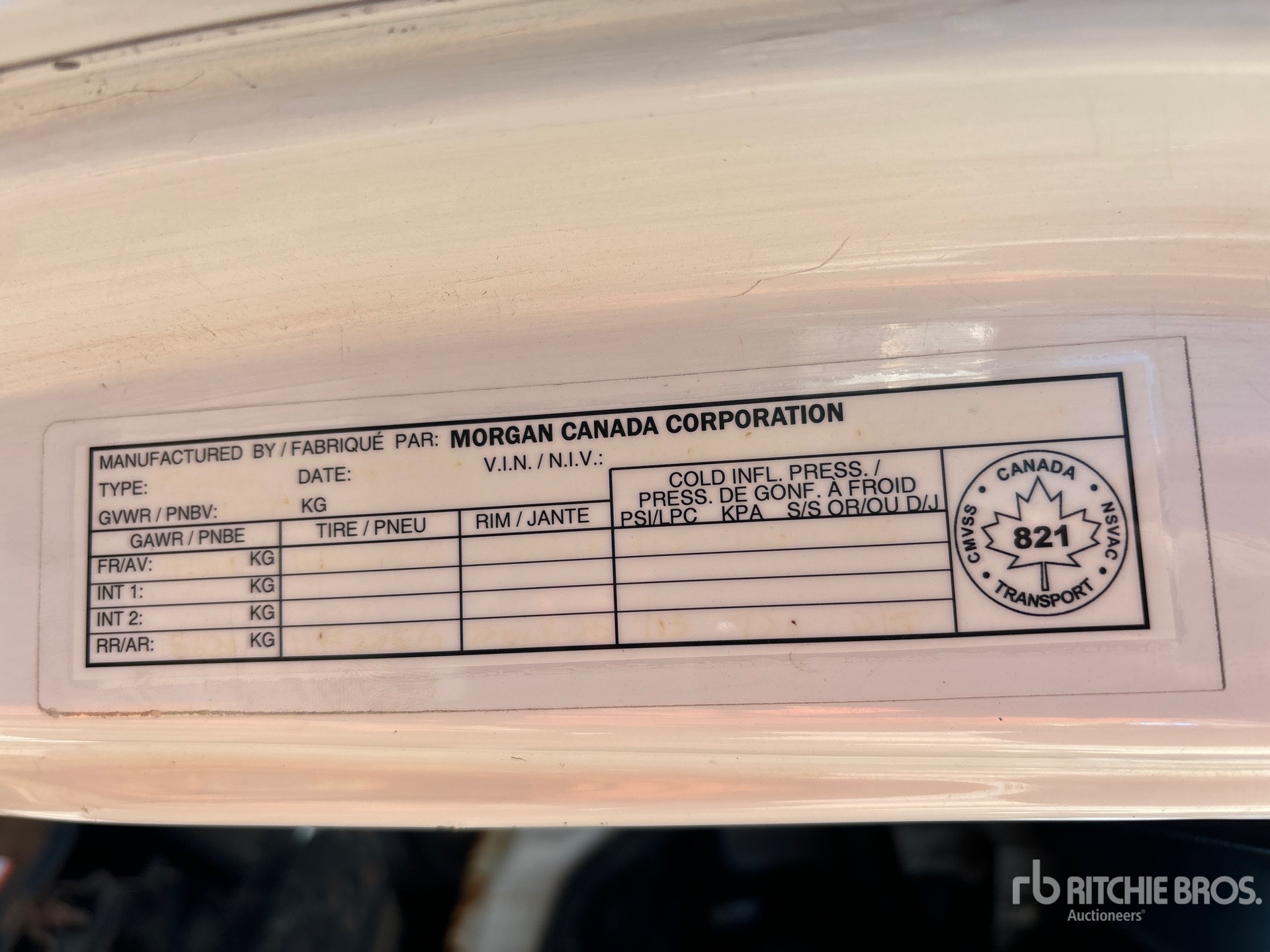 General Appearance with Second Serial Number/VIN Photo