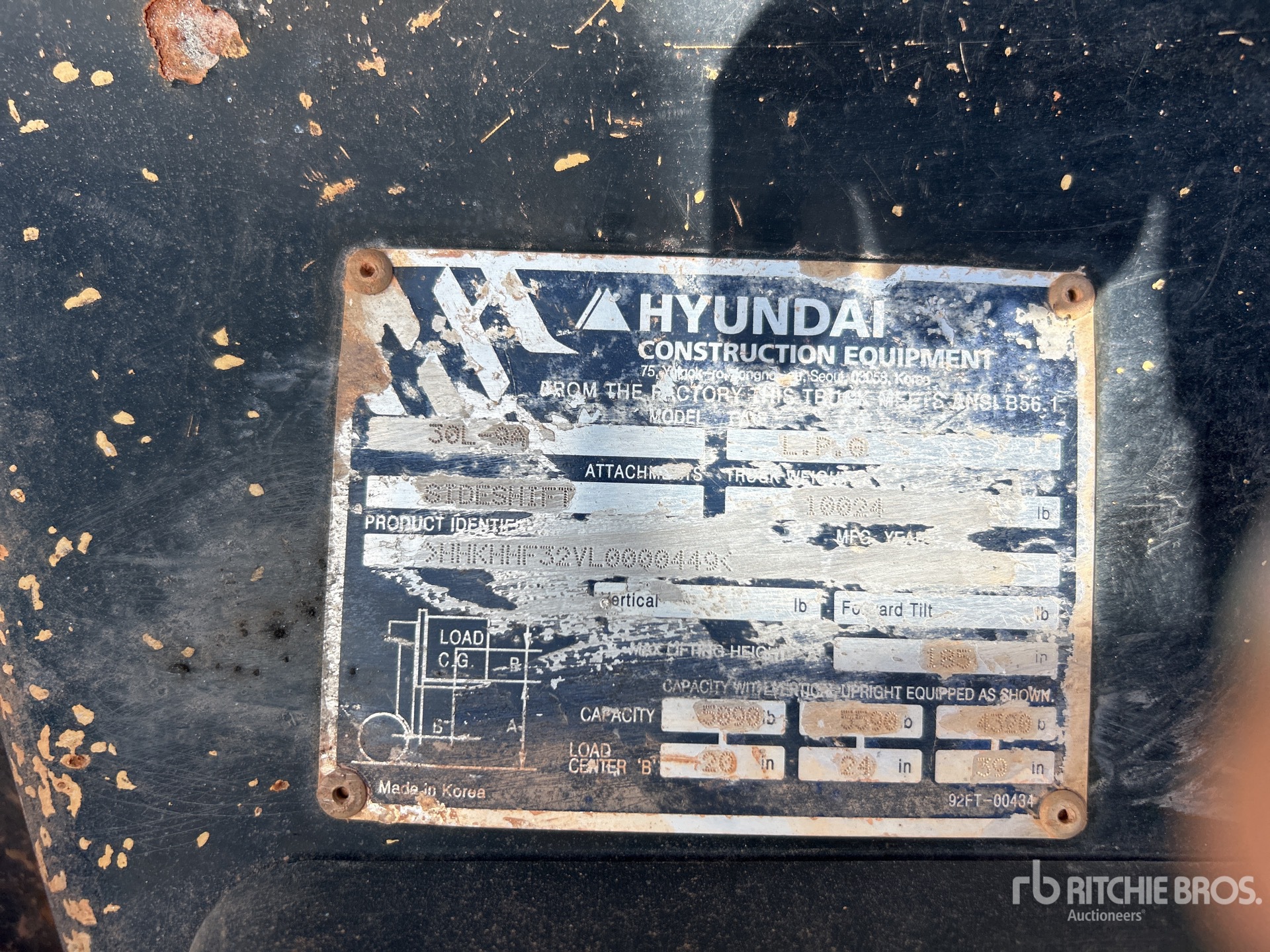 General Appearance with Numéro de série/Numéro d'identification du véhicule automobile