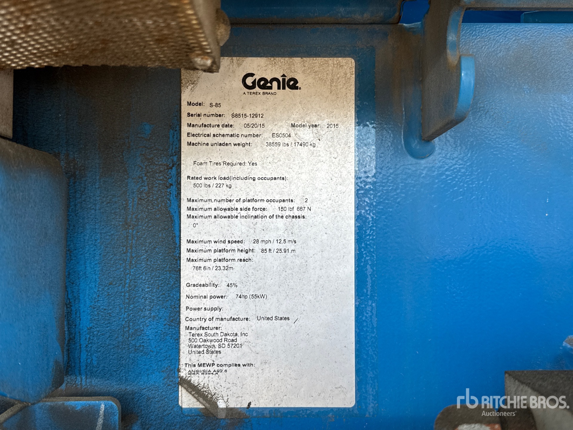 General Appearance with Seriennummer / FIN