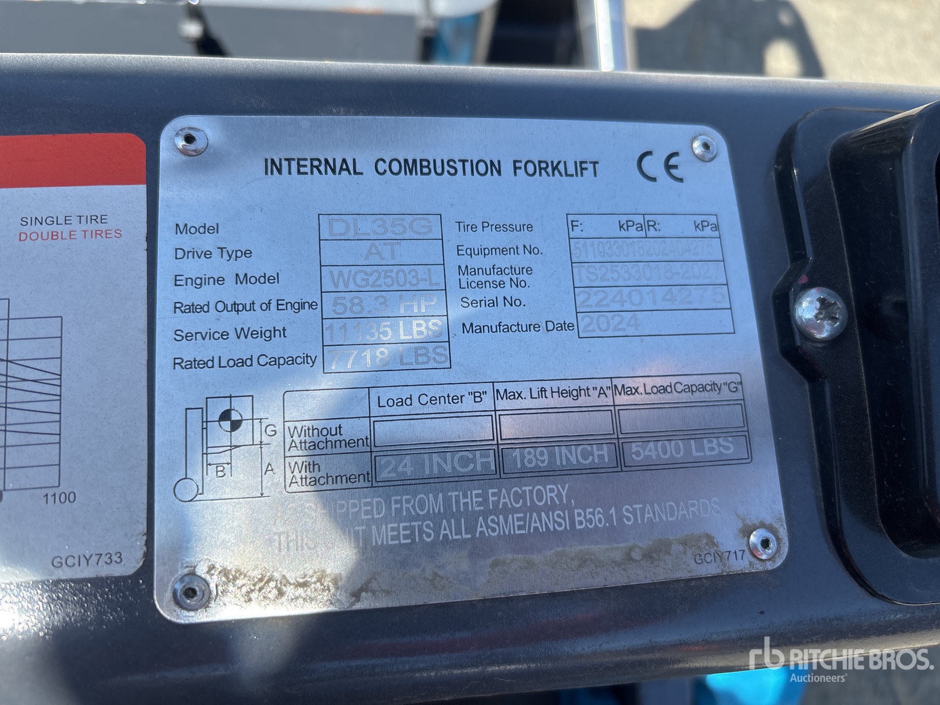 General Appearance with Numer seryjny/numer identyfikacyjny pojazdu