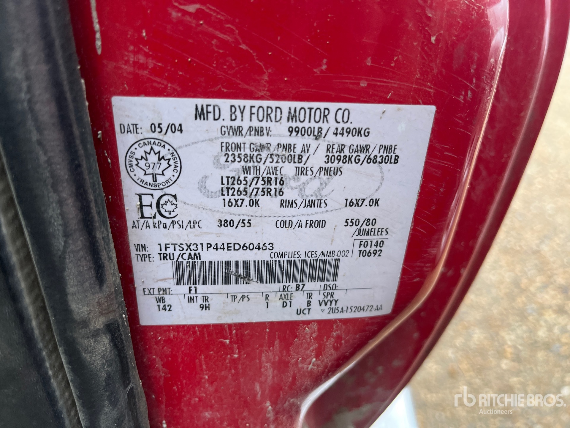 General Appearance with Second Serial Number/VIN Photo