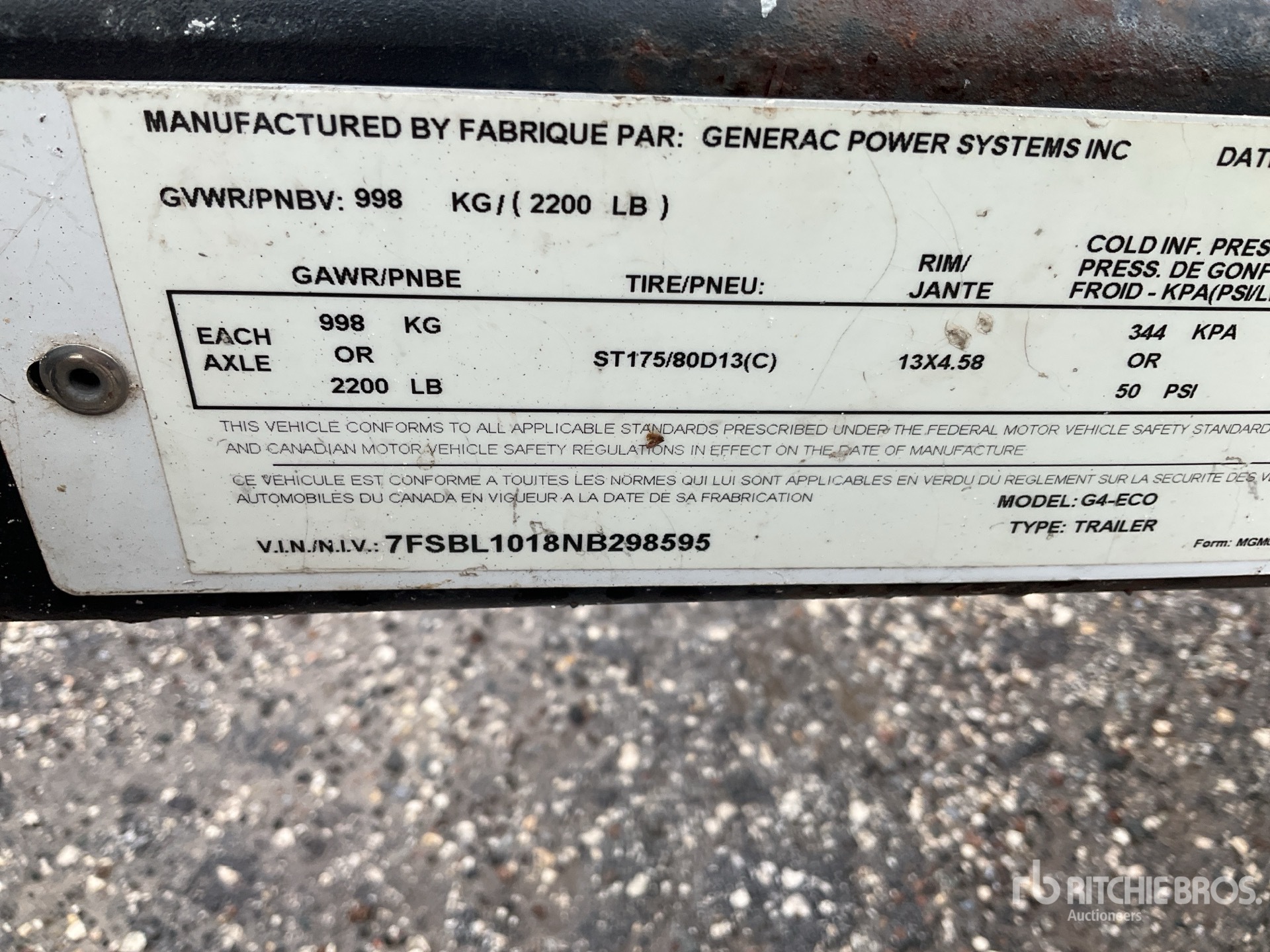 General Appearance with Seriennummer / FIN