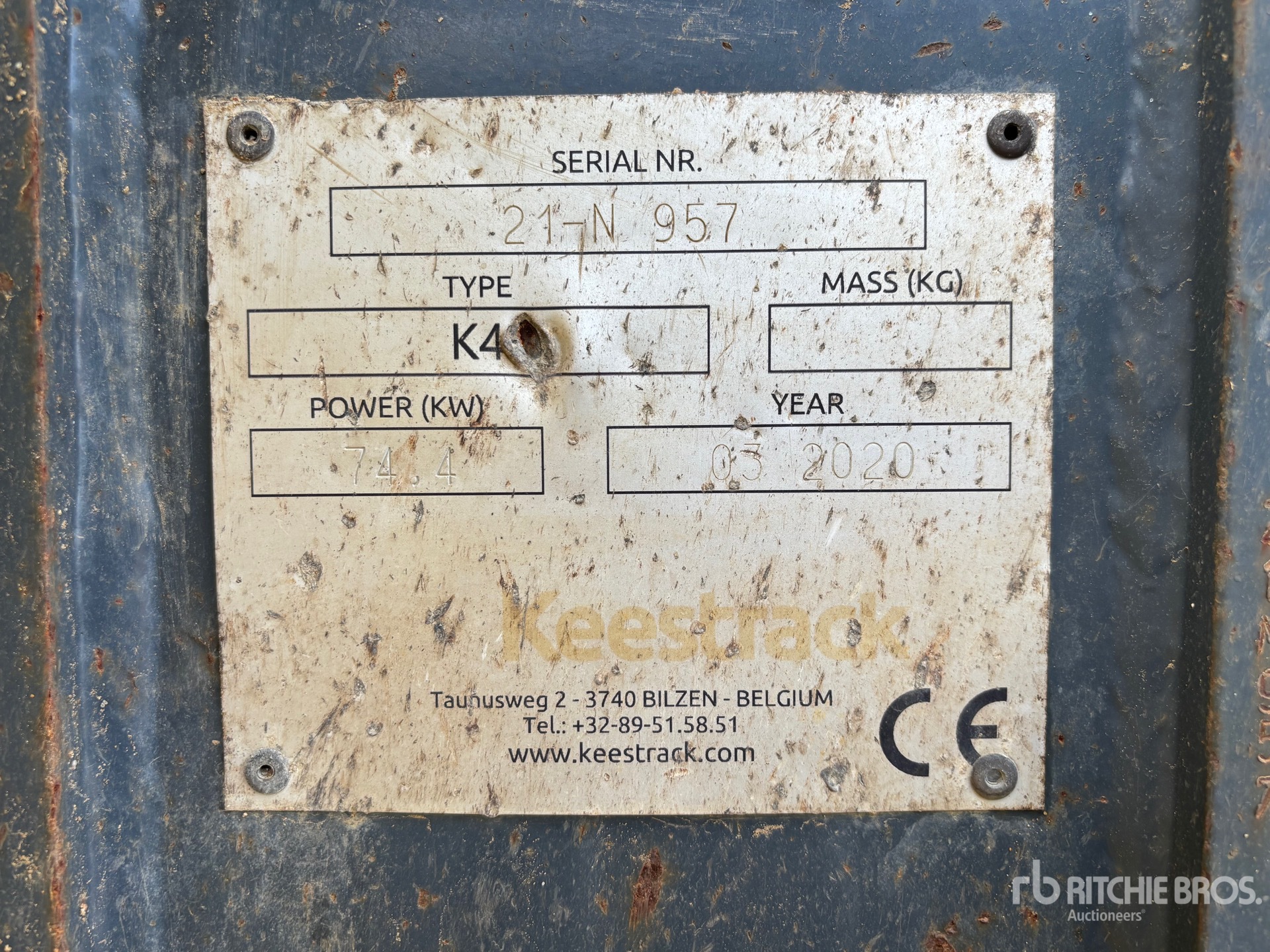 General Appearance with N.º de serie/VIN