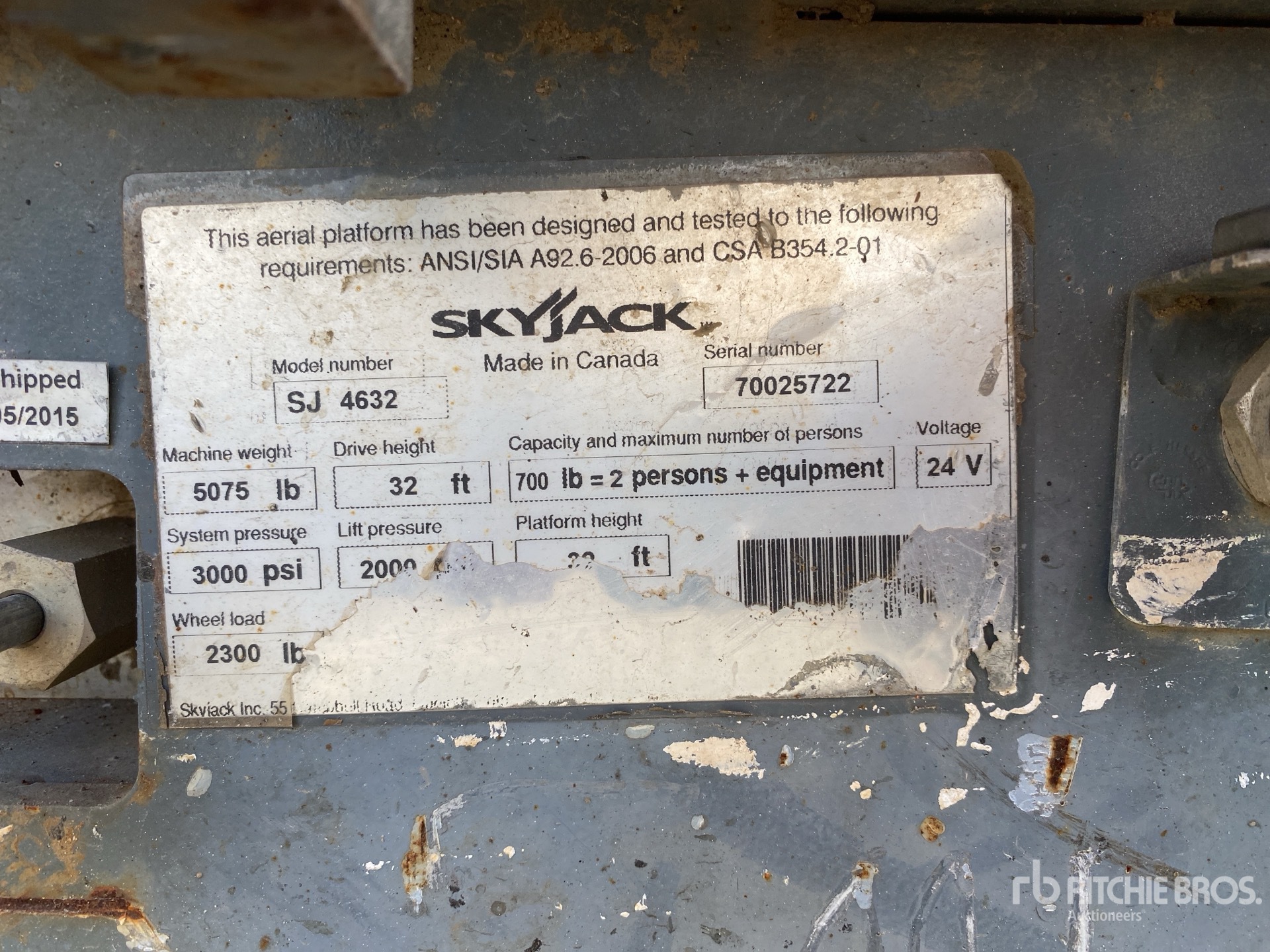 ELEVADOR TIJERA 2015 SKYJACK SJIII4632