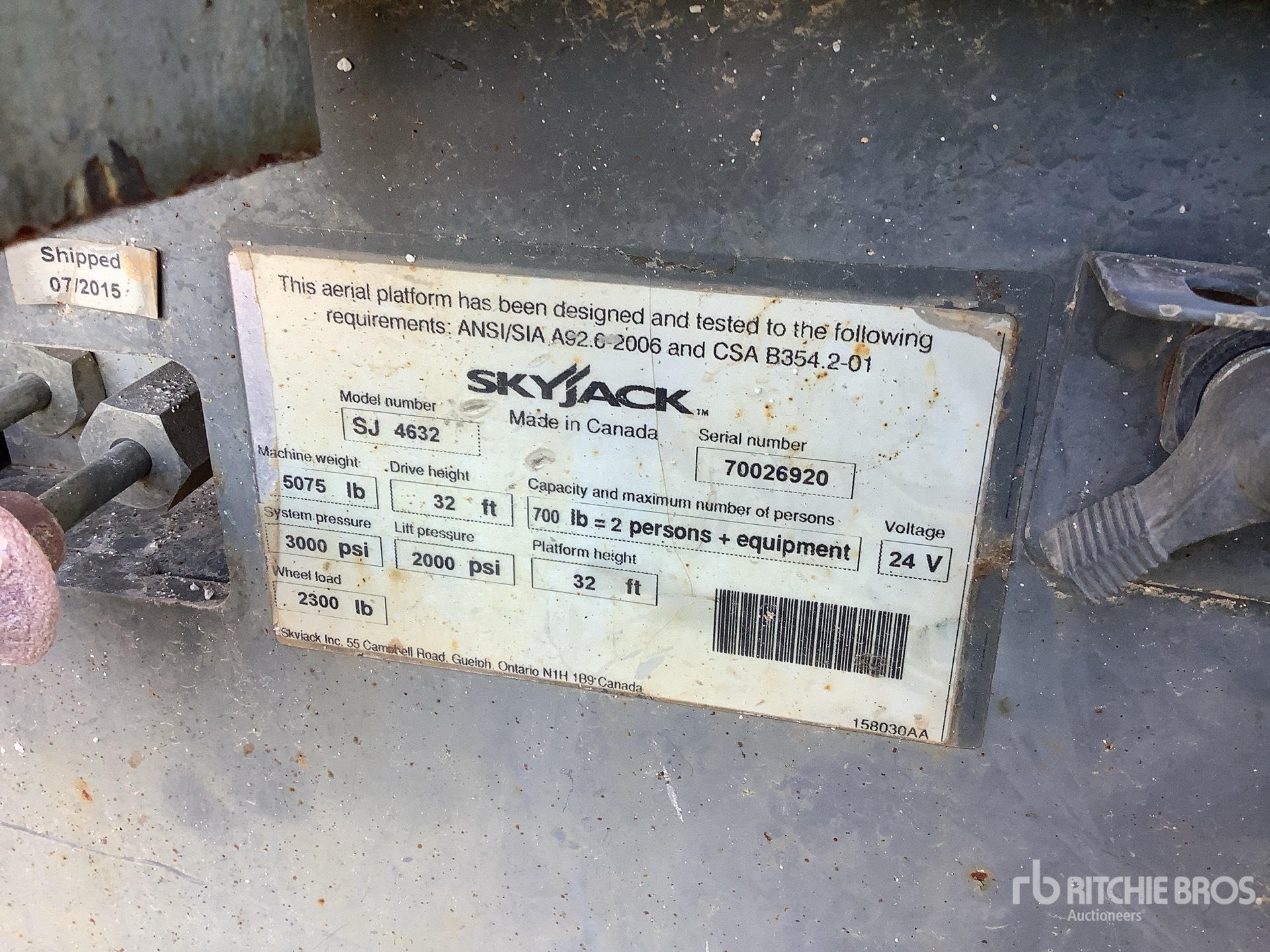 ELEVADOR TIJERA 2015 SKYJACK SJIII4632