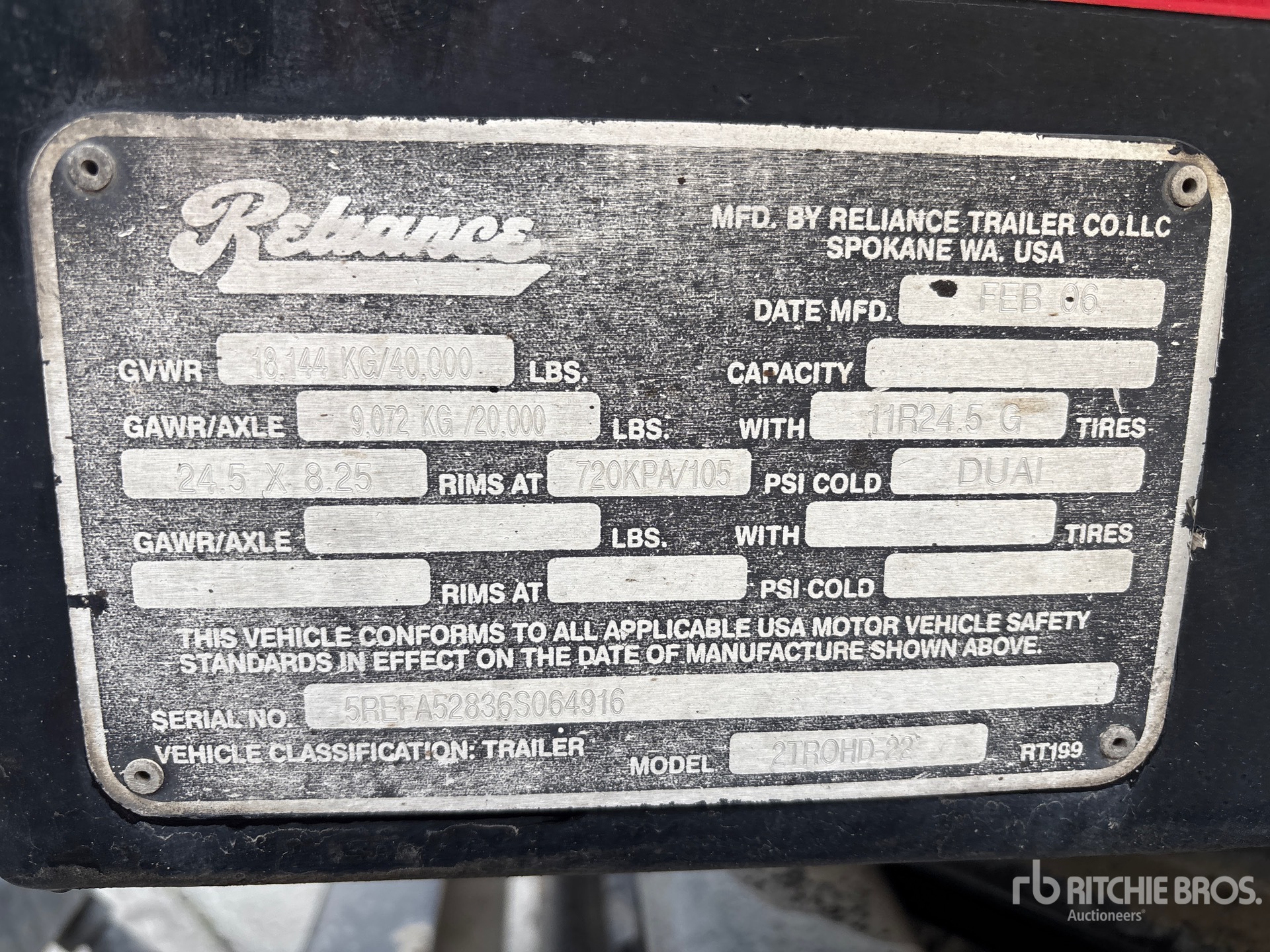 General Appearance with Numer seryjny/numer identyfikacyjny pojazdu