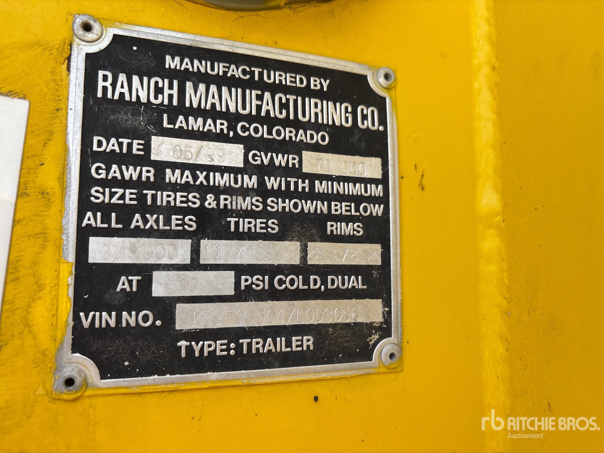 General Appearance with Numero seriale/numero d’identificazione del veicolo (VIN)