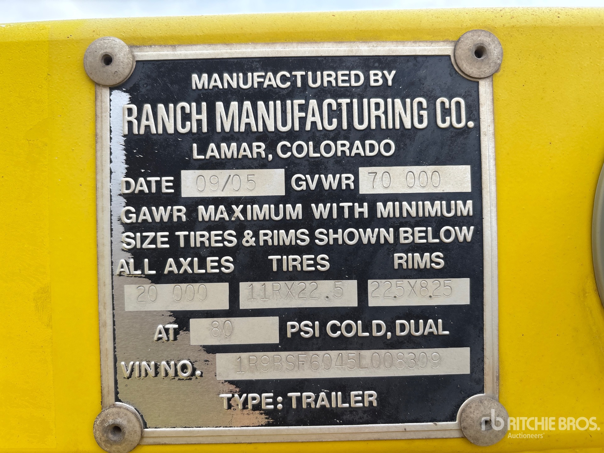 General Appearance with N.º de serie/VIN