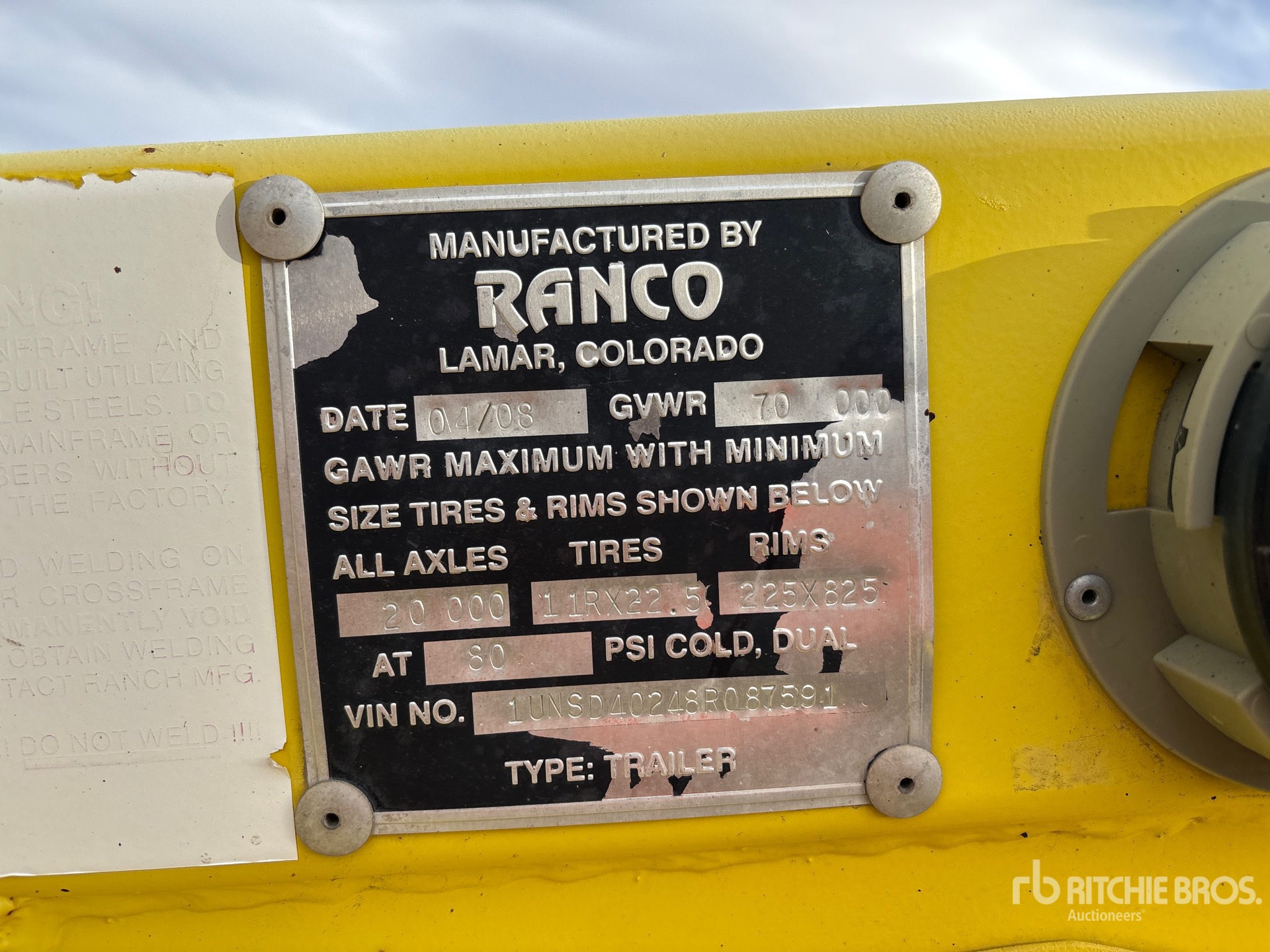 General Appearance with Numer seryjny/numer identyfikacyjny pojazdu