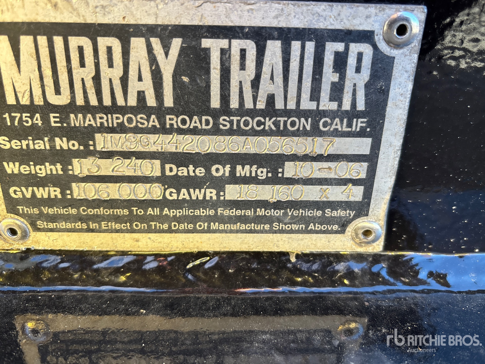 General Appearance with N.º de serie/VIN