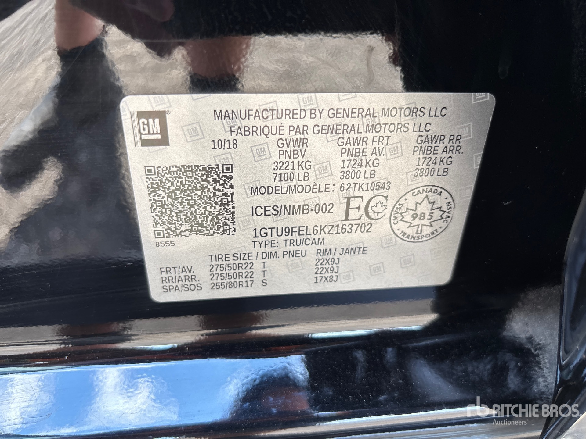 General Appearance with Second Serial Number/VIN Photo