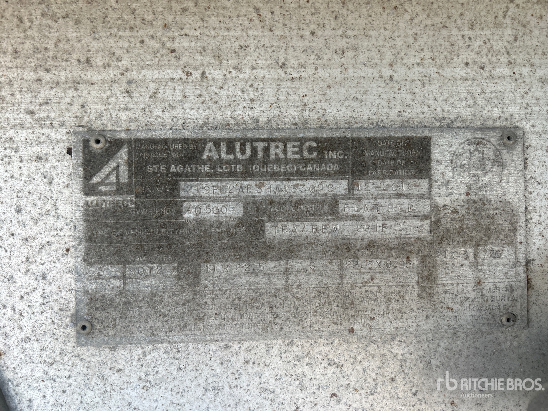 General Appearance with Numéro de série/Numéro d'identification du véhicule automobile