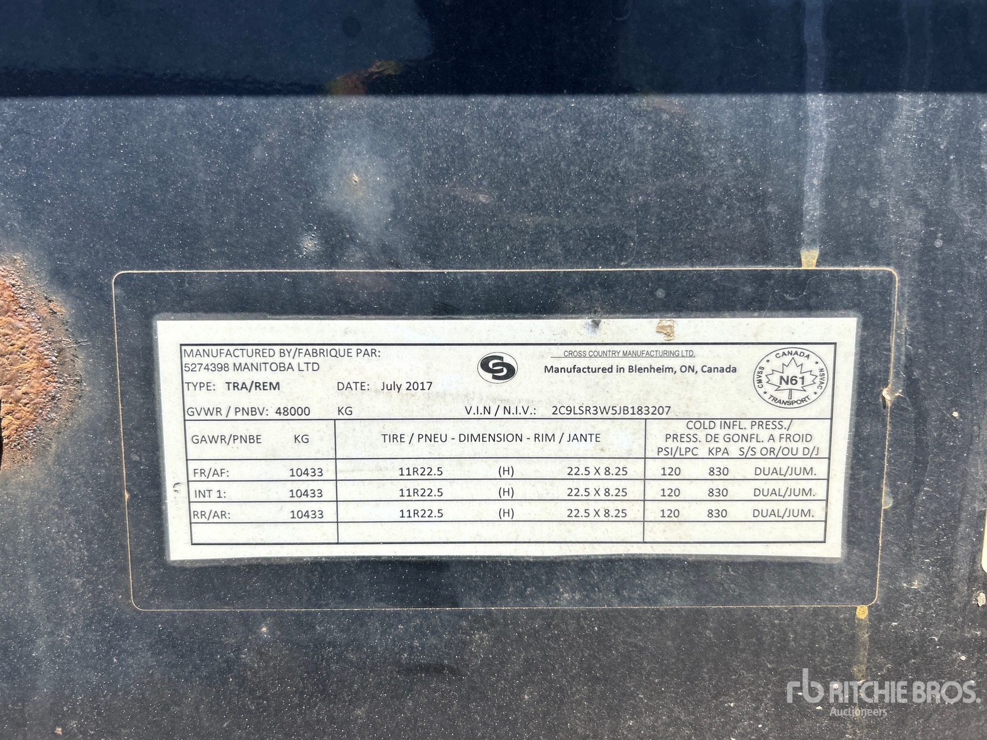 General Appearance with Numéro de série/Numéro d'identification du véhicule automobile