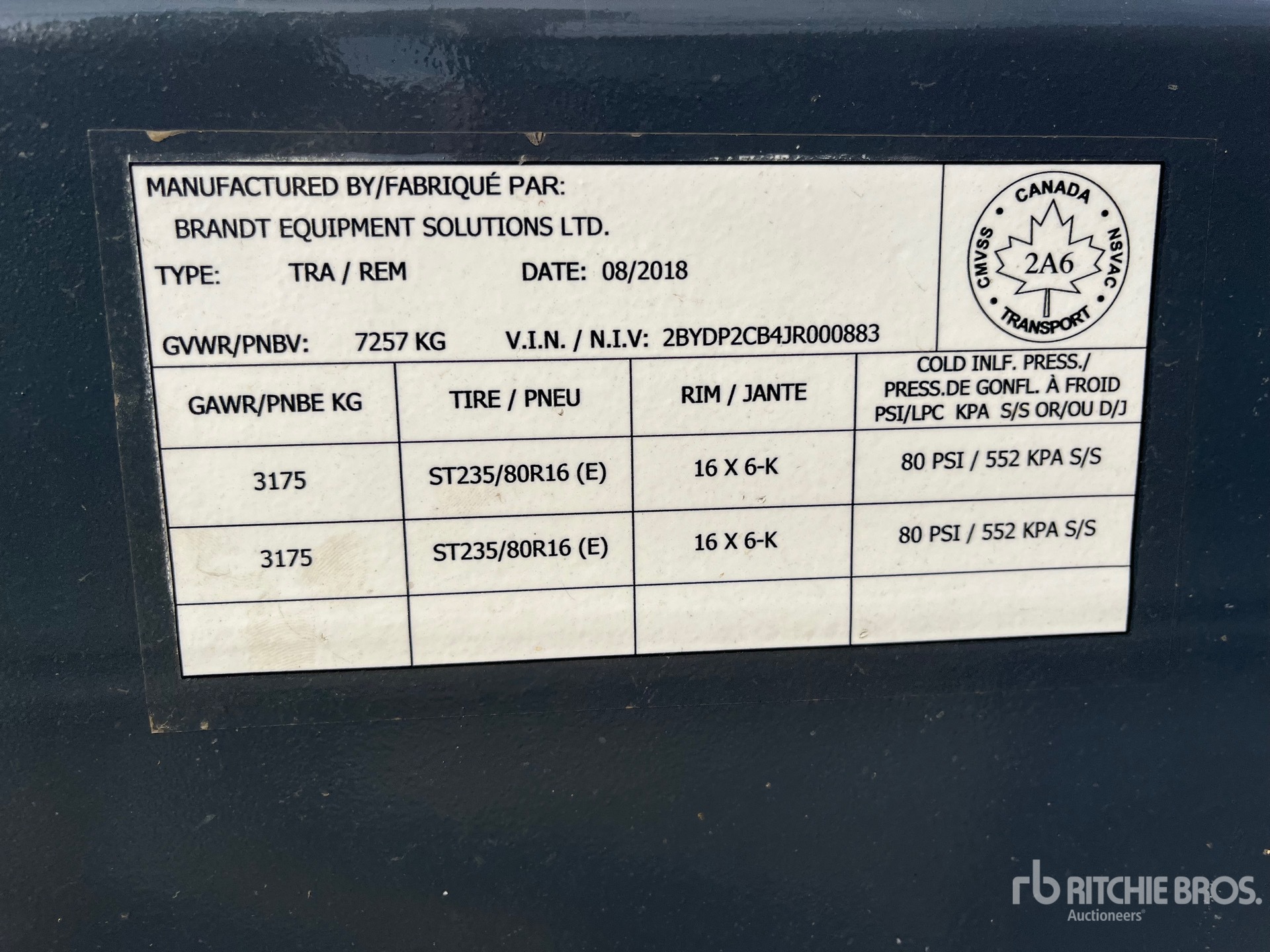 General Appearance with Numéro de série/Numéro d'identification du véhicule automobile