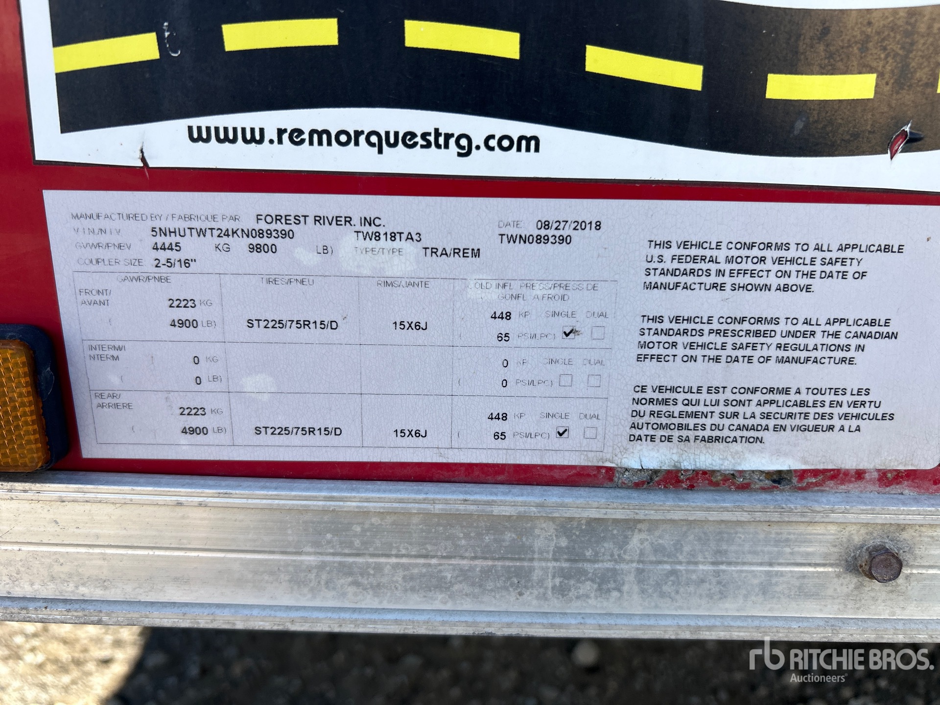 General Appearance with Numero seriale/numero d’identificazione del veicolo (VIN)