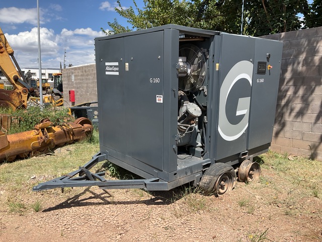 2013 Atlas G160-125 931 cfm Mobile Rotary Screw Air Compressor
