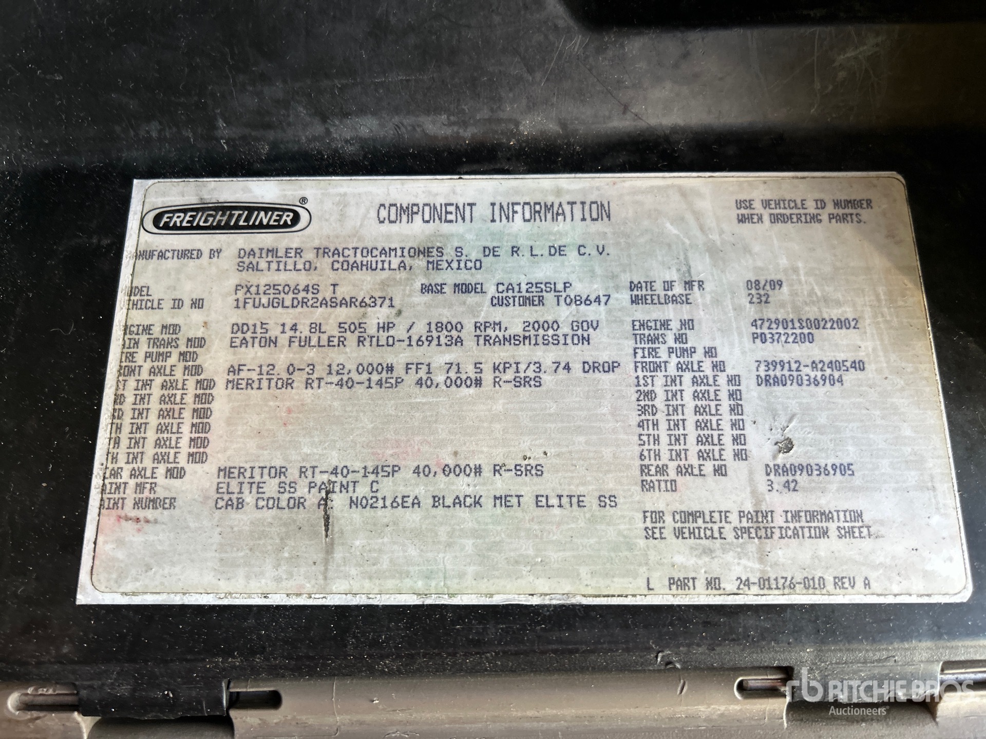 General Appearance with Seriennummer / FIN