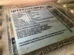 NN681666 - 2022 International LT625: Emission Label