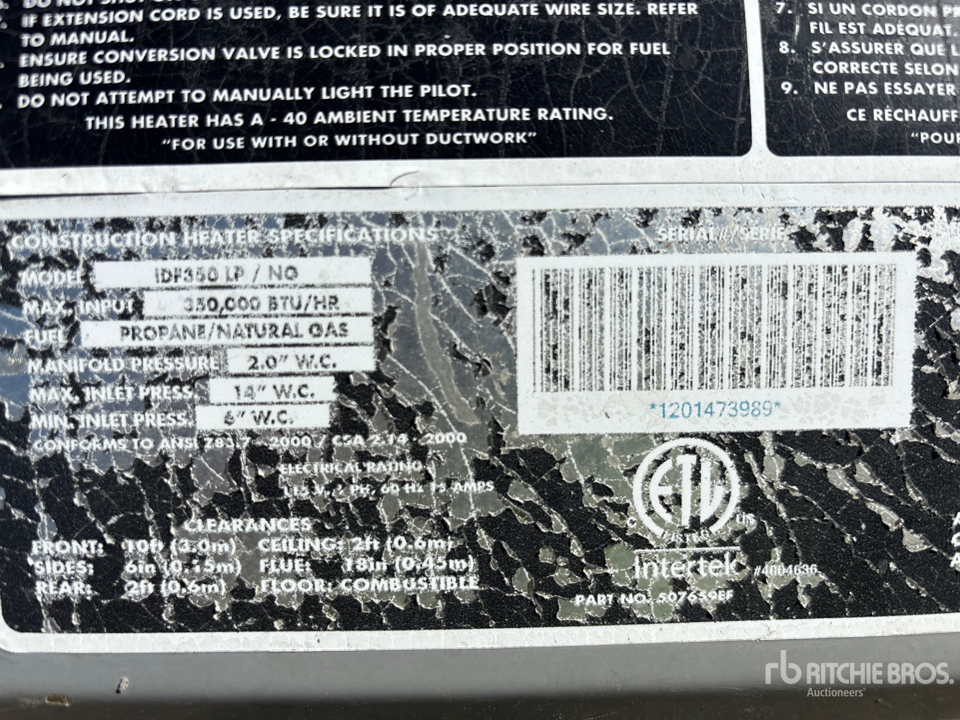 General Appearance with Numero seriale/numero d’identificazione del veicolo (VIN)
