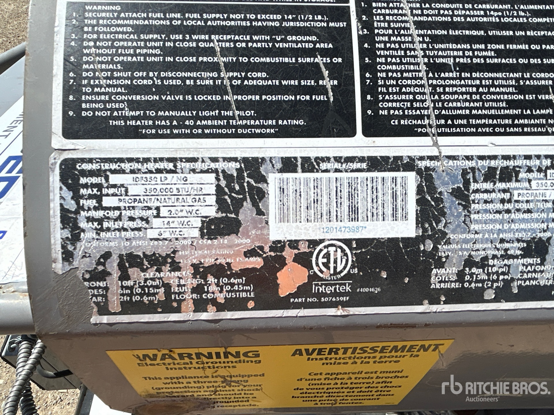 General Appearance with Numero seriale/numero d’identificazione del veicolo (VIN)