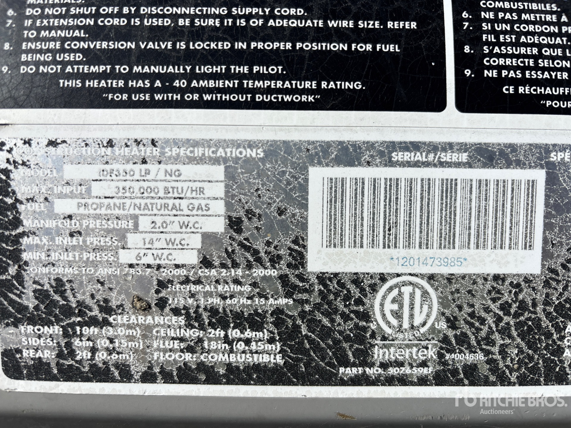 General Appearance with Numero seriale/numero d’identificazione del veicolo (VIN)