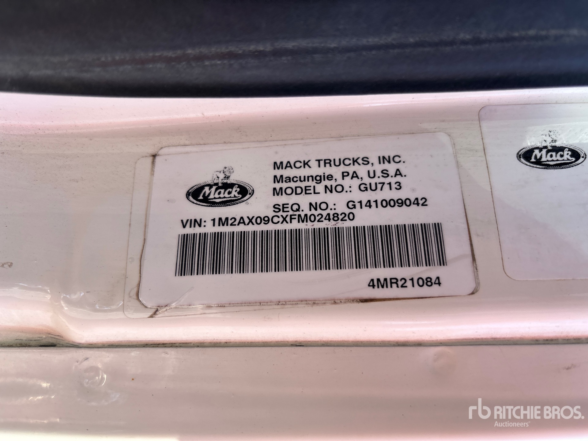 General Appearance with Numéro de série/Numéro d'identification du véhicule automobile