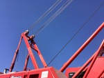 Crane Superstructure with Hängeleitung (Ausleger-Zugleitung)