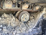Undercarriage with Left Carrier Rollers