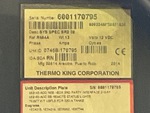 General Appearance with Refrigeration Unit Serial Number