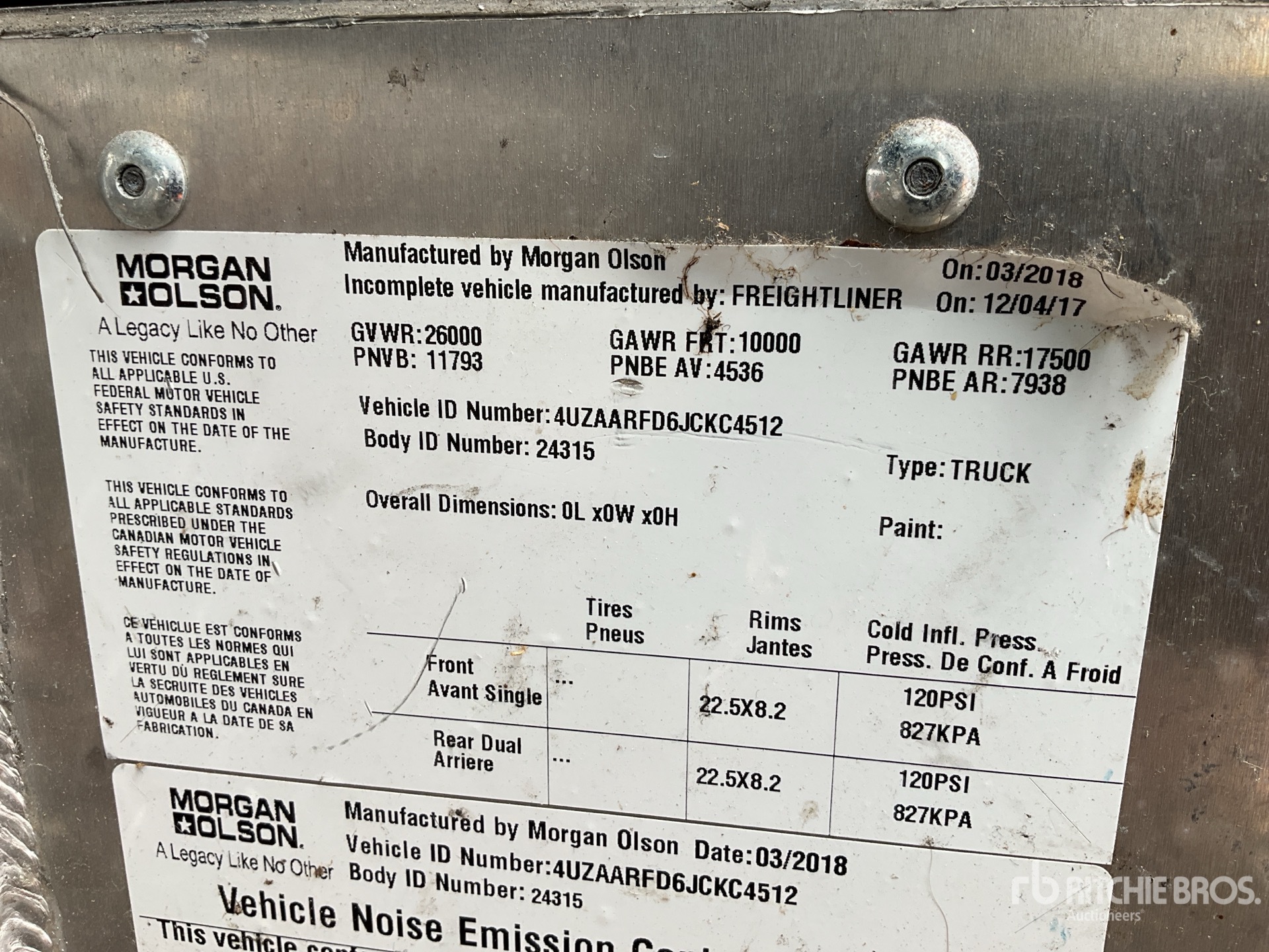 2018 Freightliner MT55