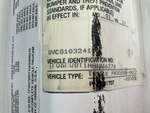 General Appearance with Second Serial Number/VIN Photo