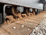 Undercarriage with Left Track Rollers