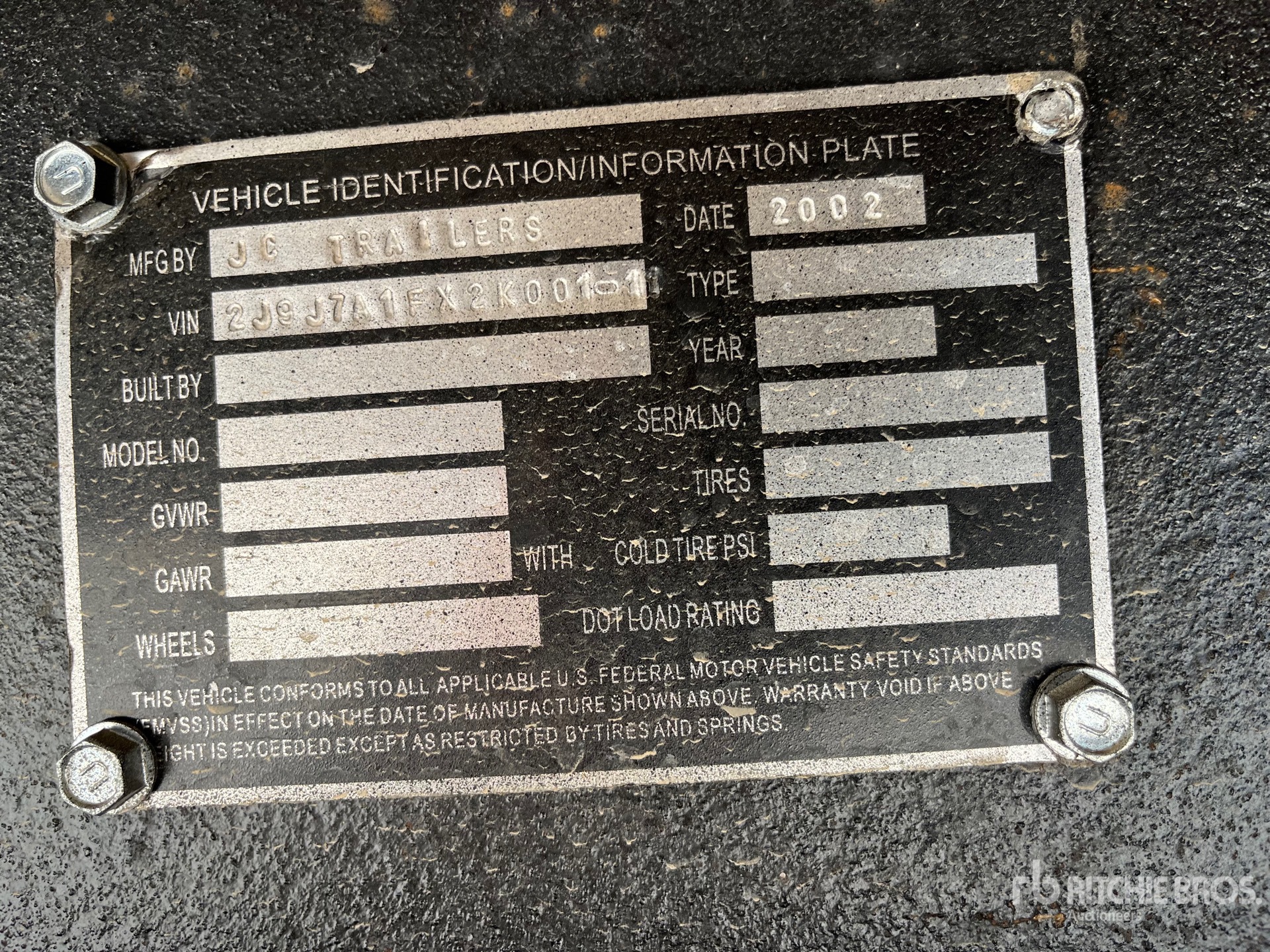 General Appearance with Numéro de série/Numéro d'identification du véhicule automobile