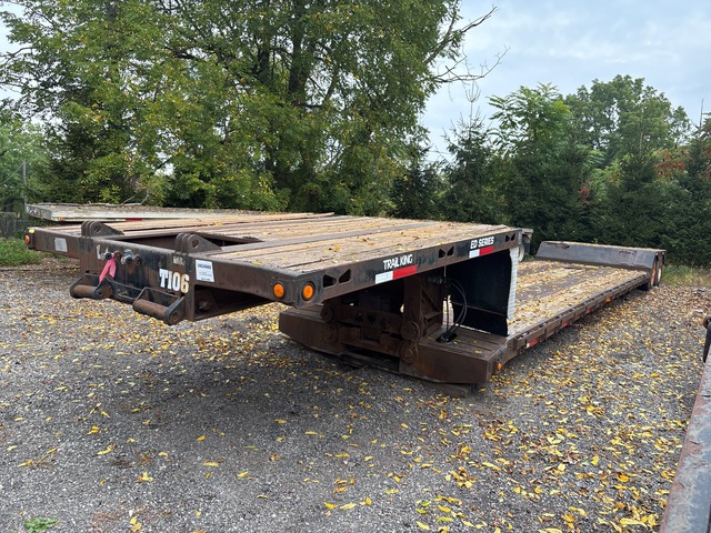 1997 Trail King T/A Extendable Removable Gooseneck Lowboy Trailer 1997 Trail King T/A Extendable Removable Gooseneck Lowboy Trailer