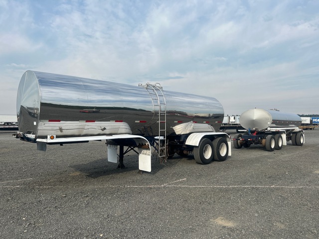 1985 Brenner T/A Tanker Trailer w/ 1988 ASMBL Tri/A Turntable Pup Tanker Trailer