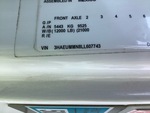 General Appearance with Second Serial Number/VIN Photo