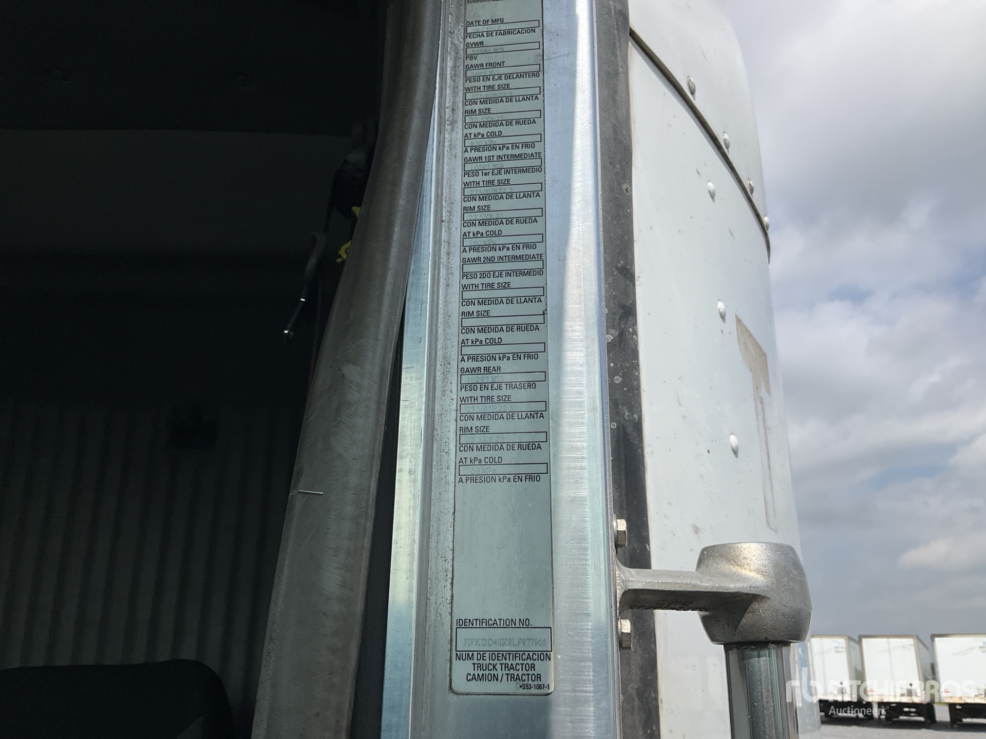 General Appearance with N.º de serie/VIN