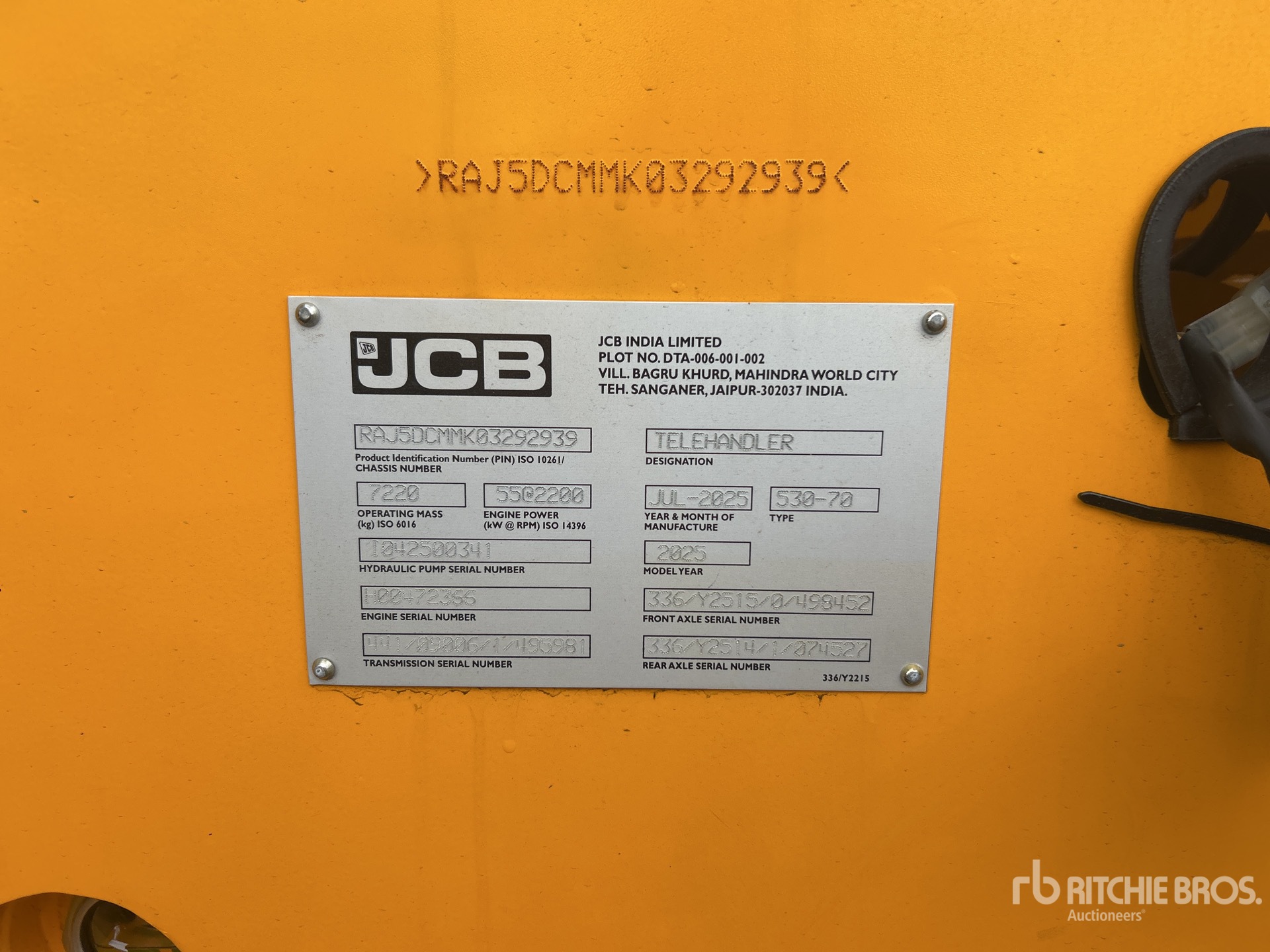 General Appearance with Seriennummer / FIN