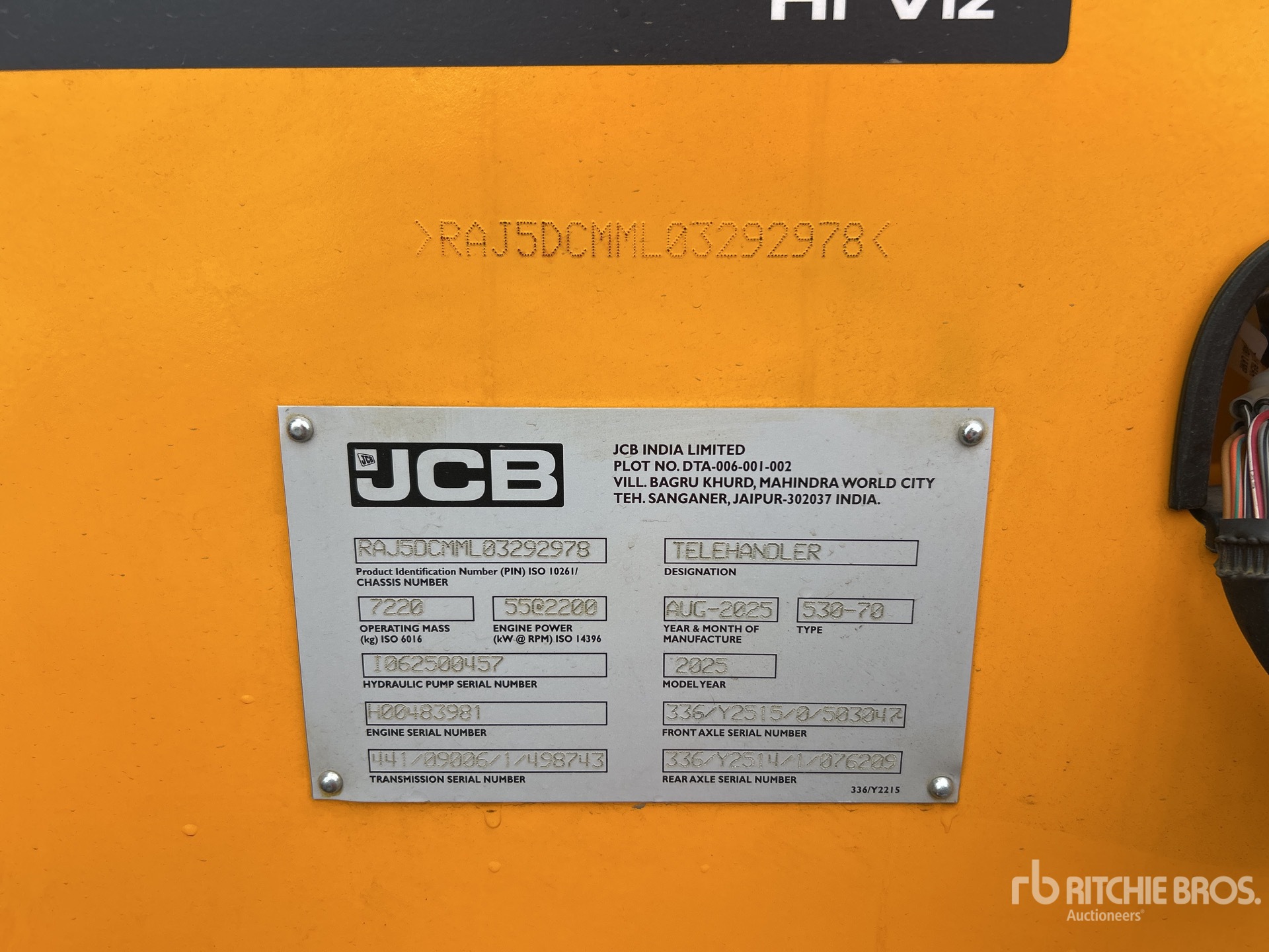 General Appearance with Seriennummer / FIN