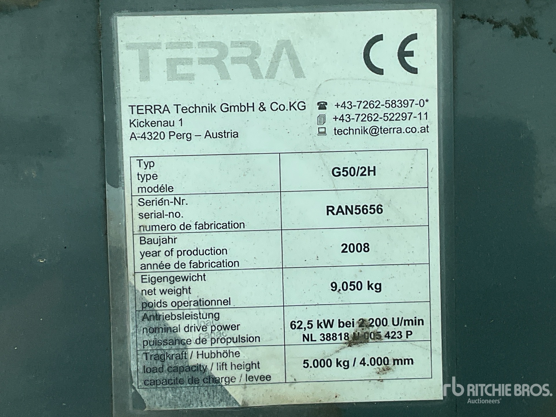 General Appearance with Numero seriale/numero d’identificazione del veicolo (VIN)