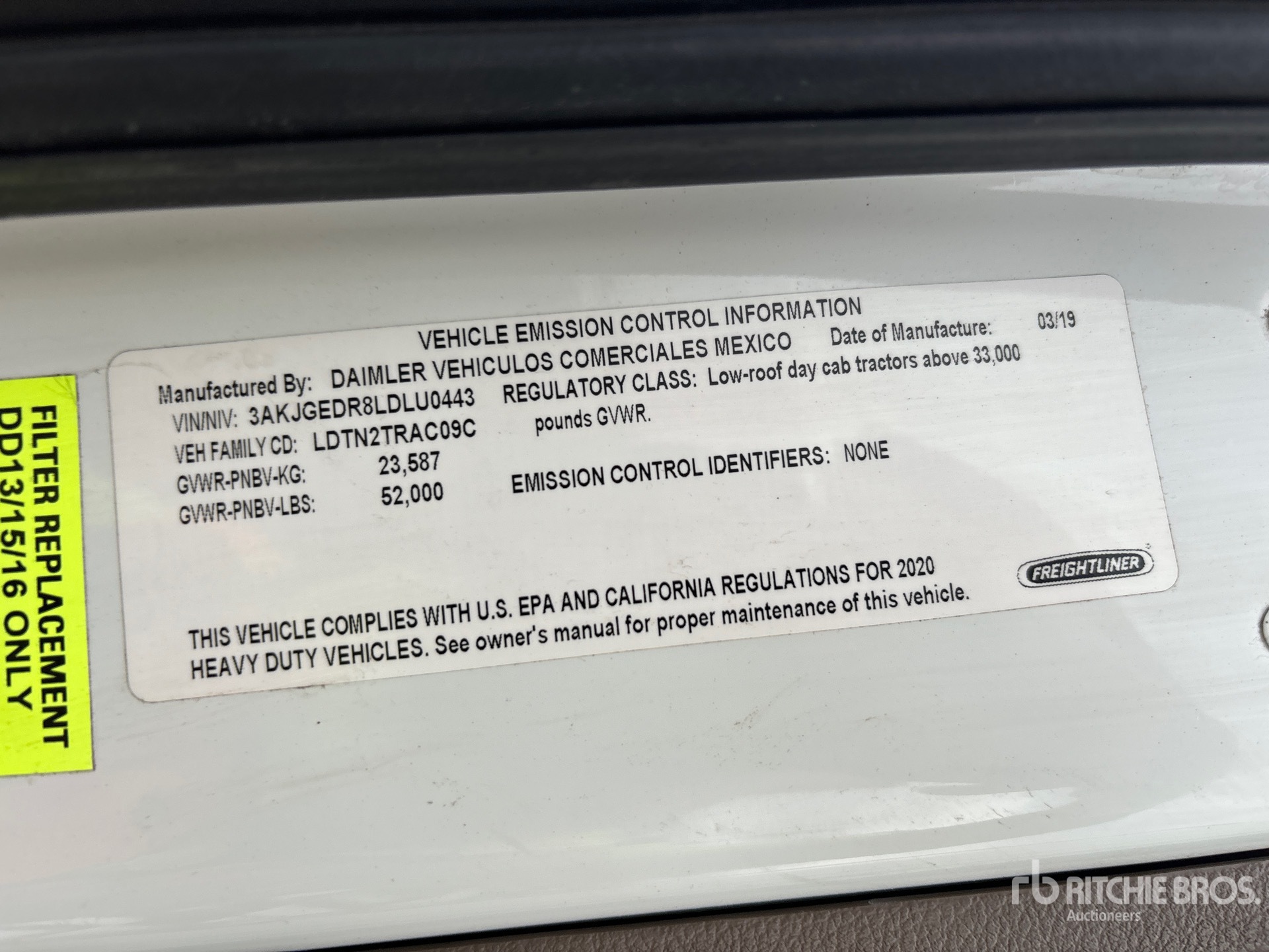 General Appearance with Second Serial Number/VIN Photo