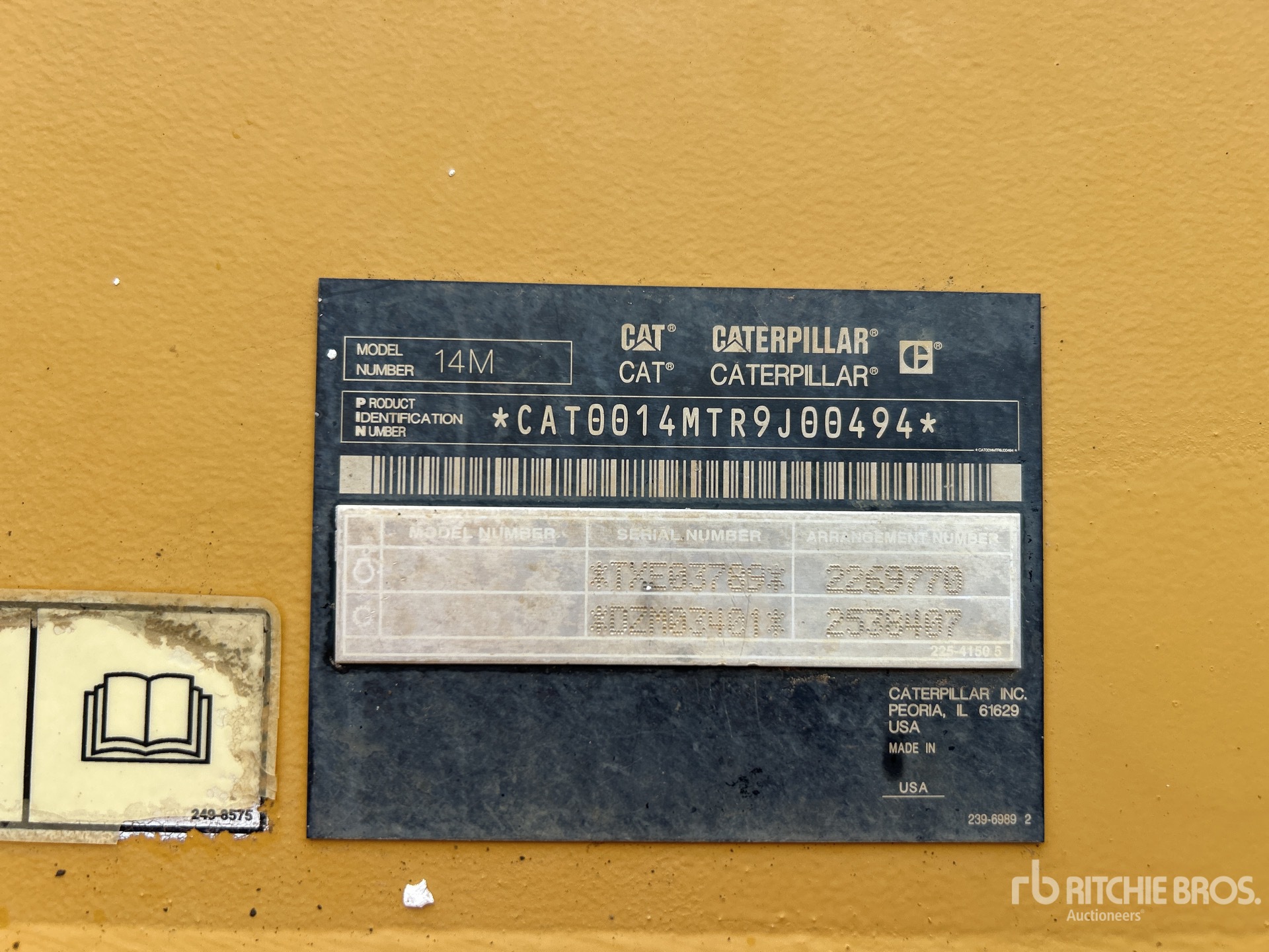 General Appearance with N.º de serie/VIN