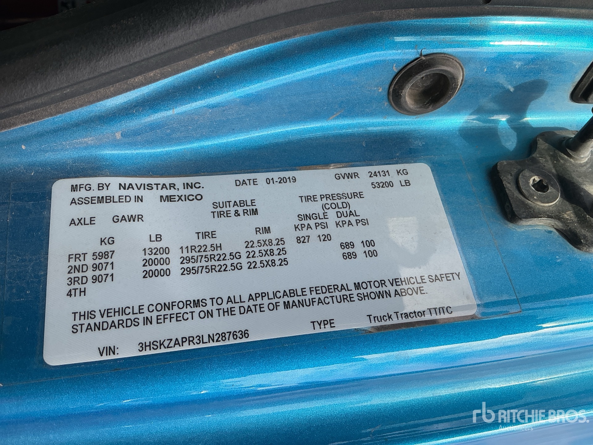 General Appearance with Numer seryjny/numer identyfikacyjny pojazdu